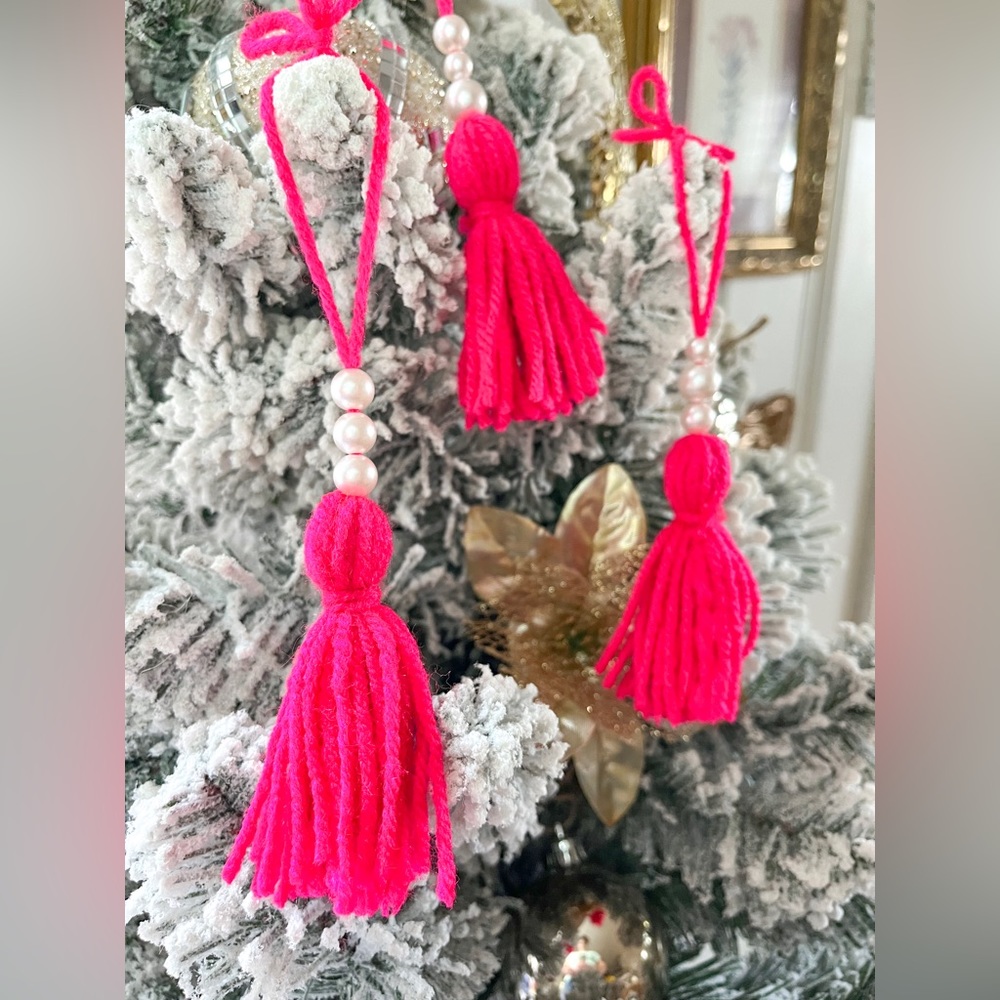 Set of 10 Tassel Ornaments